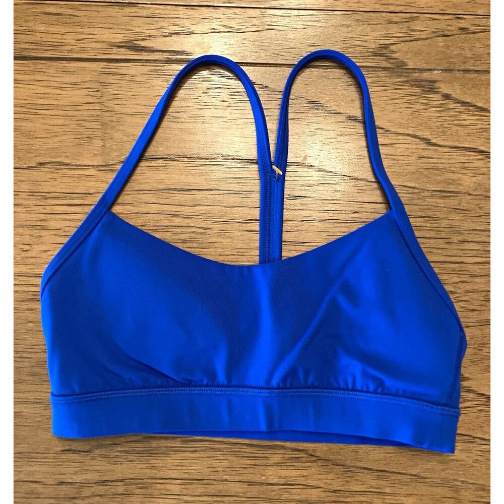 Lululemon Free to Be Blue Strappy Sports Bra Women’s S B Wireless Light